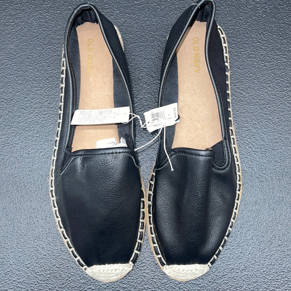 Old Navy Black & Cream Espadrilles various sizes